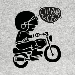 Cute Boy motorcycle rider T-Shirt